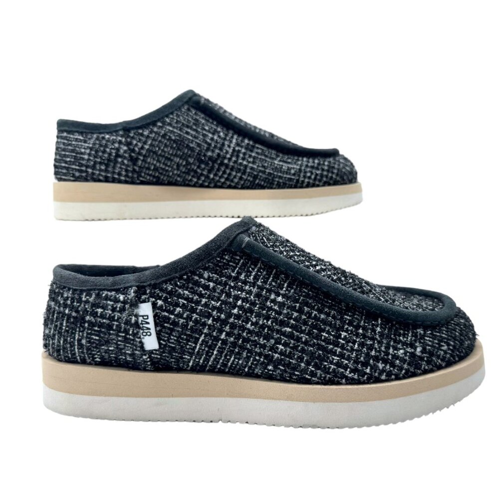 P448 Bubble Shaka Slip On Indoor/Outdoor Slippers Black Size 39 / 8.5 US NWOB
